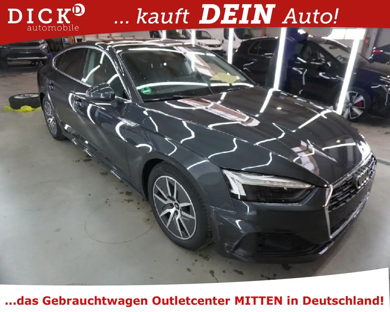 Audi A5 SB 40TDI quatt Aut.  PANO/MATRI/NAV/HUD/KEY Grau - 2