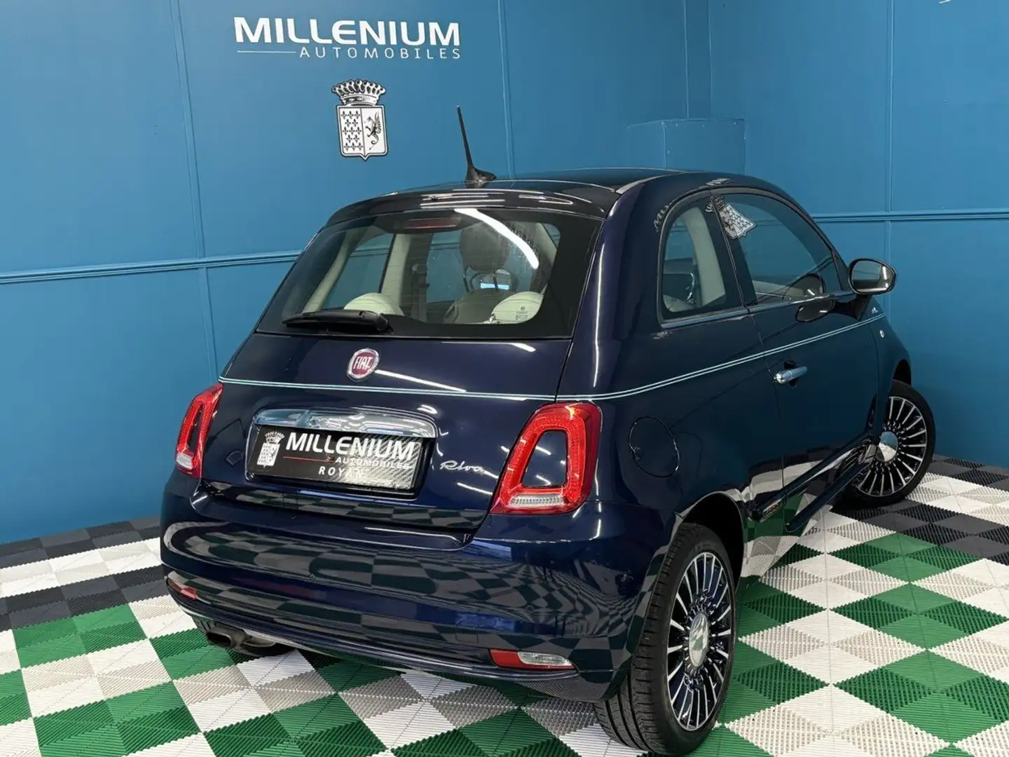 Fiat 500 1.2 8V 69CH RIVA ORIGINE FRANCE Bleu - 2