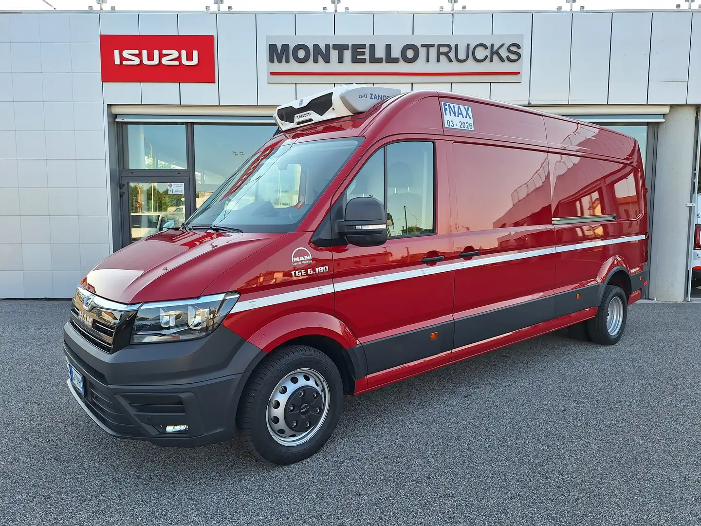 MAN TGE 55qli 180CV A/T FRIGO 0° L3900mm 2600 KG Kırmızı - 1