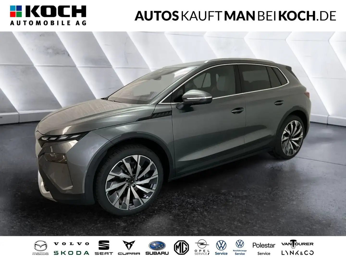 Skoda Elroq 60 Maxx Winter AHK Chrom Wärmepumpe Navi Grijs - 1