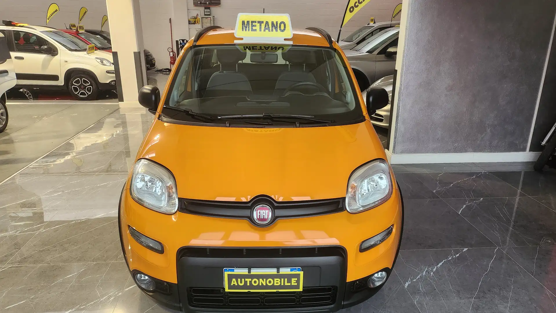 Fiat Panda Panda  0.9 t.air t. cross METANO Targa GE873ZJ Arancione - 1