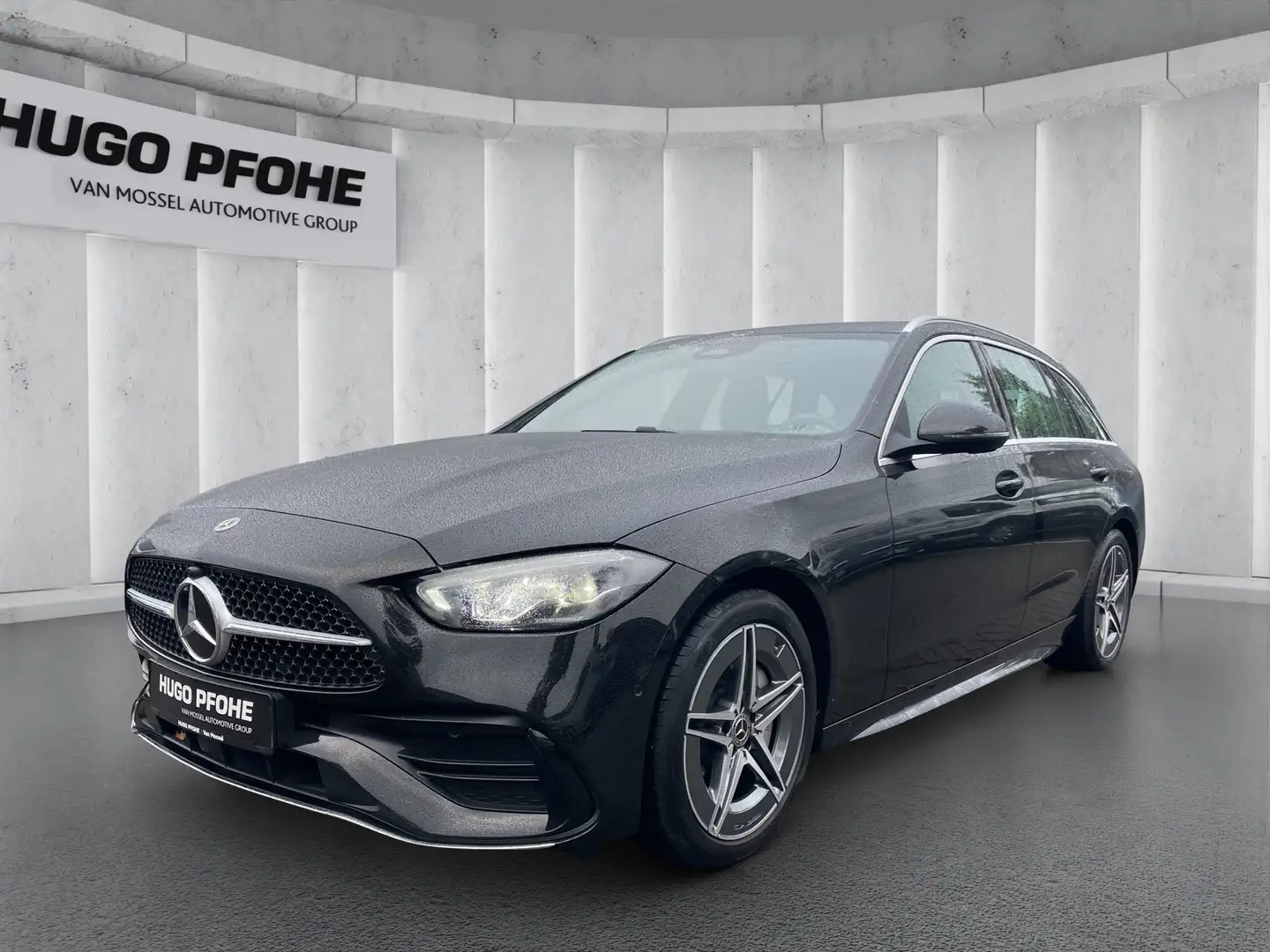 Mercedes-Benz C 220 d T AMG Line AUT | LED | AHK | NAV | KAM | Schwarz - 1