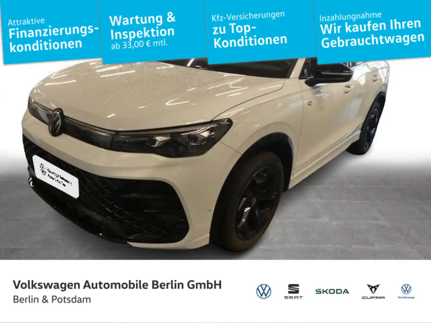 Volkswagen Tiguan 1.5 eTSI R-Line Black Pano Matrix Navi Weiß - 1