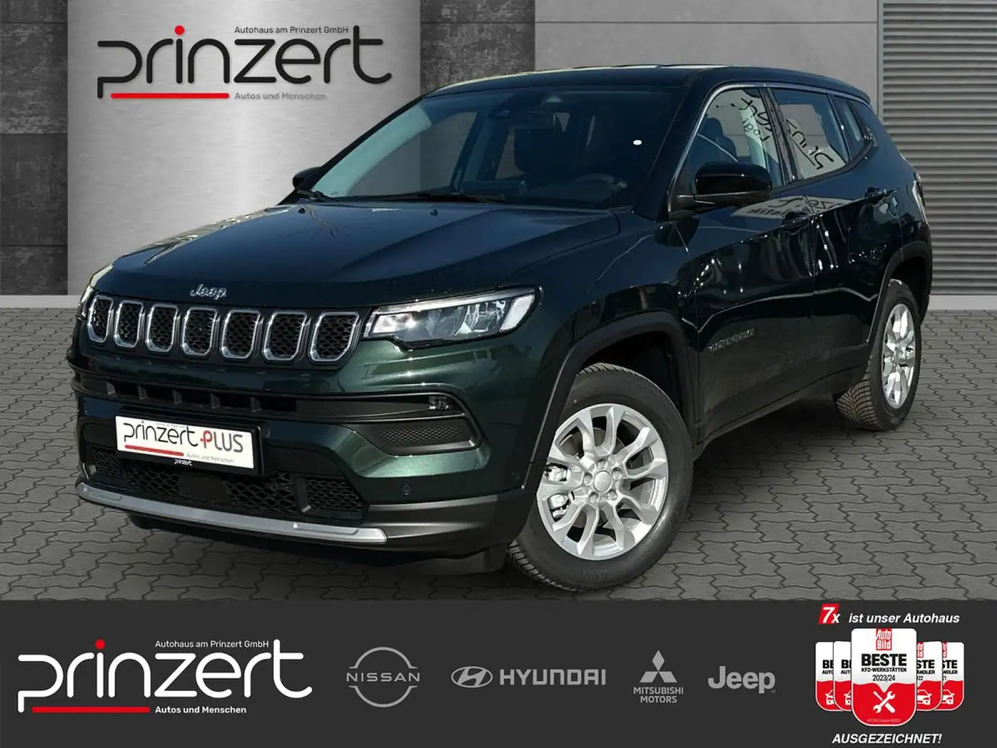 Jeep Compass e-Hybrid MY 25 Altitude 1.5L Allwetterreifen! Somm Grün - 1