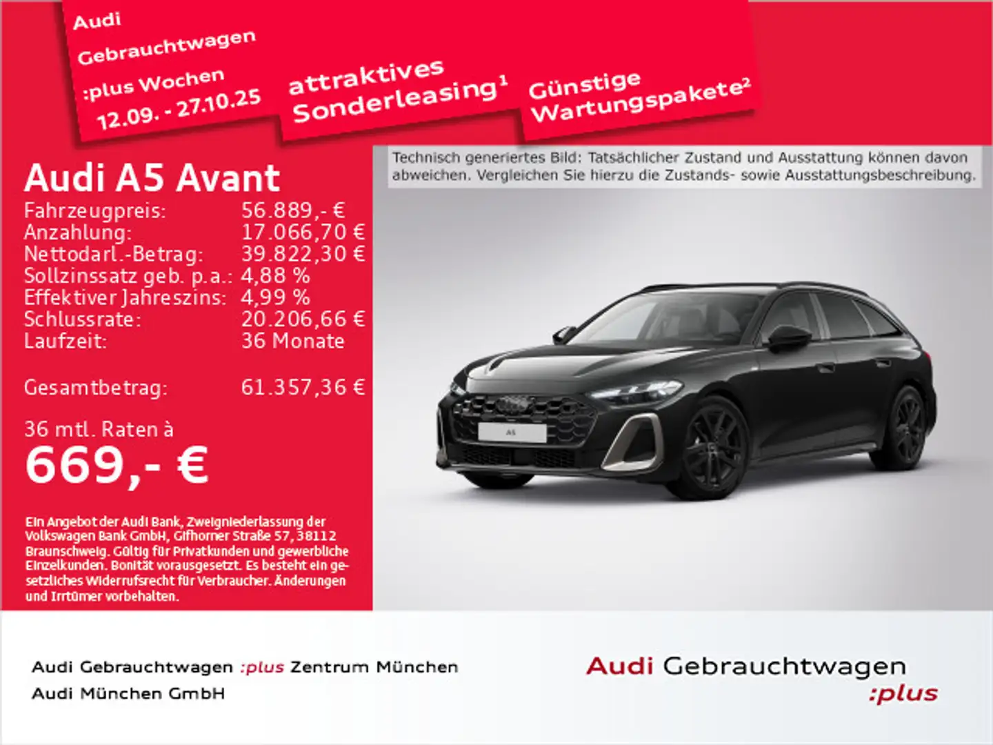 Audi A5 TFSI qu. S tronic S line Edition One AH Schwarz - 1