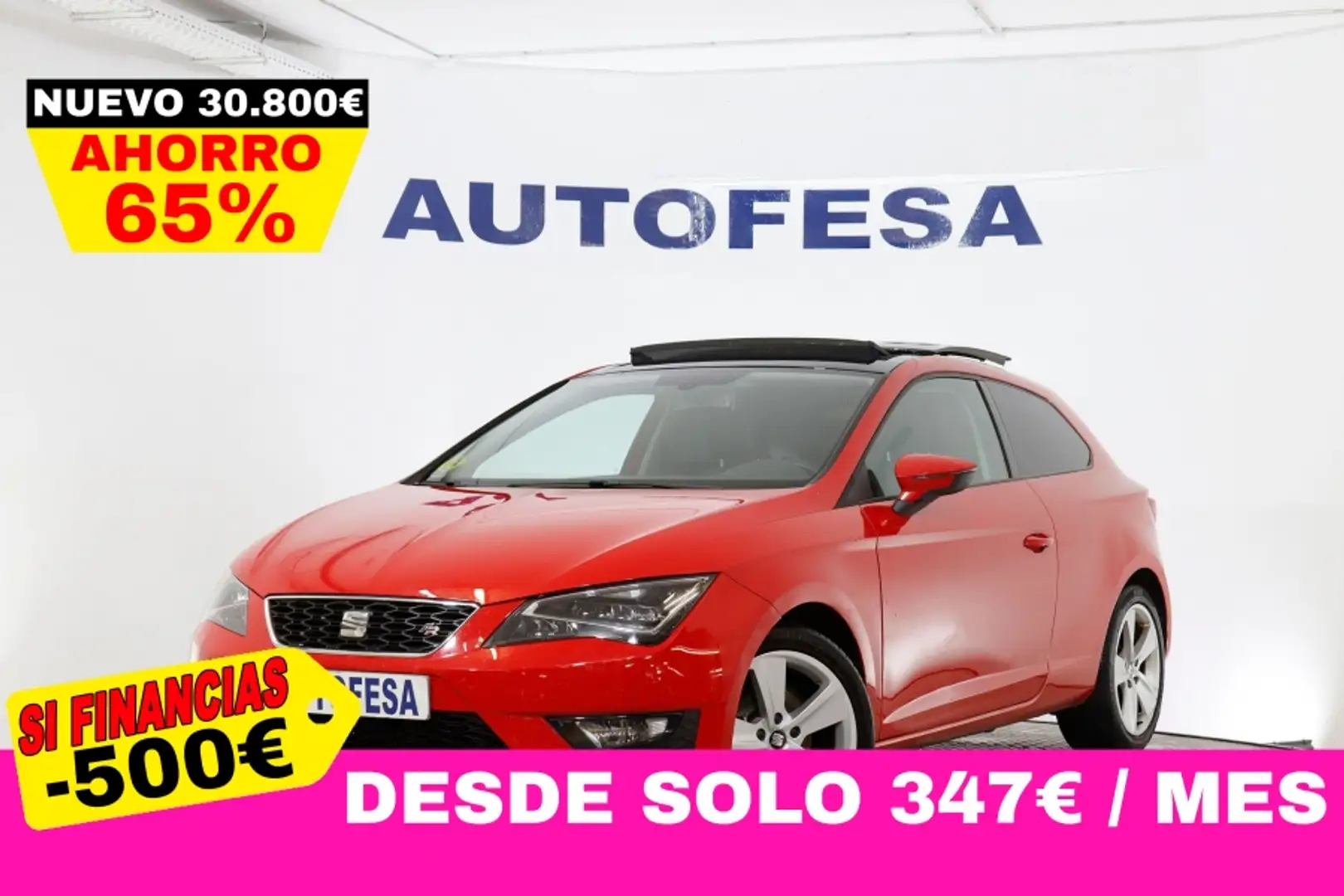 SEAT Leon 2.0 TDI SC FR 150cv 5P S/S # NAVY, TECHO ELECTRICO Rojo - 1