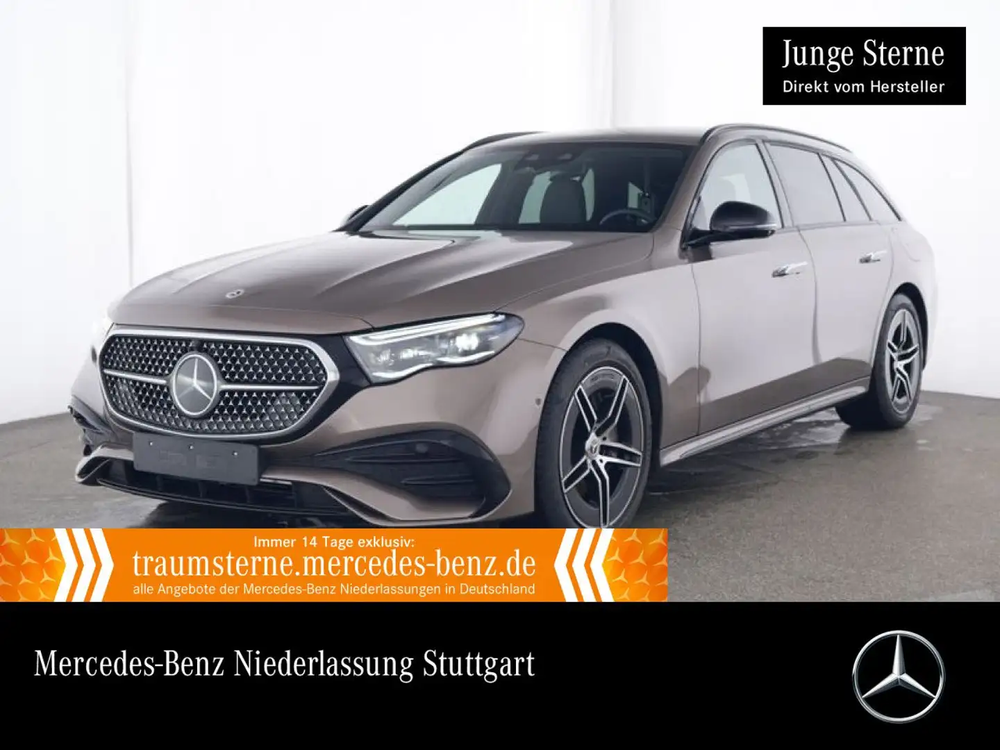Mercedes-Benz E 300 de T AMG Fahrass 360° Burmester Distr. AHK Braun - 1
