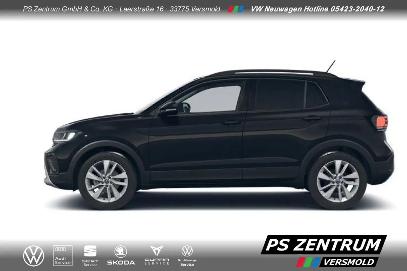 Volkswagen T-Cross Life 1.0 GJR RFK SHZ Bluetooth LED Klima Schwarz - 2
