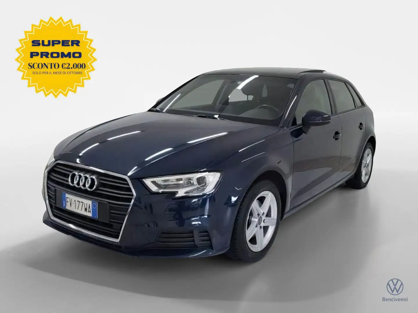 Audi A3 3ª serie SPB 30 g-tron S tronic Business Bleu - 1