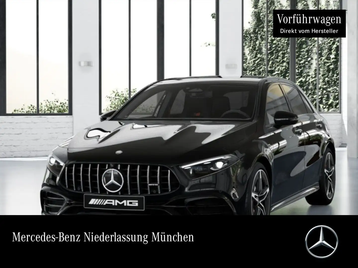 Mercedes-Benz A 45 AMG A 45 S 4M Kompakt DRIVERS+PANO+360°+MULTIBEAM+8G Schwarz - 1