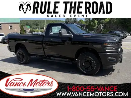 Black 2026 RAM 2500 Pickup Truck Four-Wheel Drive Automatic