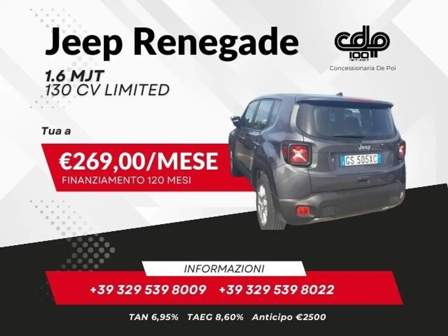 Jeep Renegade Renegade 1.6 Mjt 130 CV Limited - 1