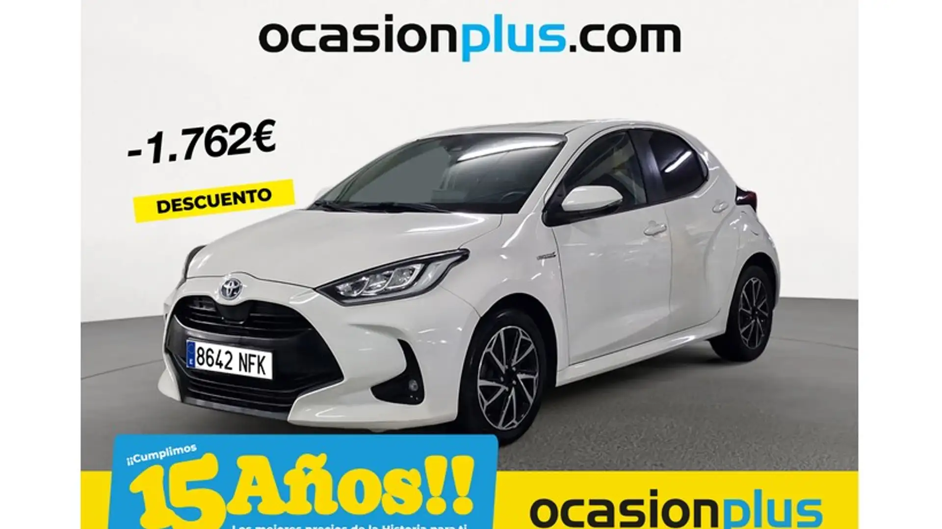 Toyota Yaris 120H 1.5 Business Plus Blanc - 1