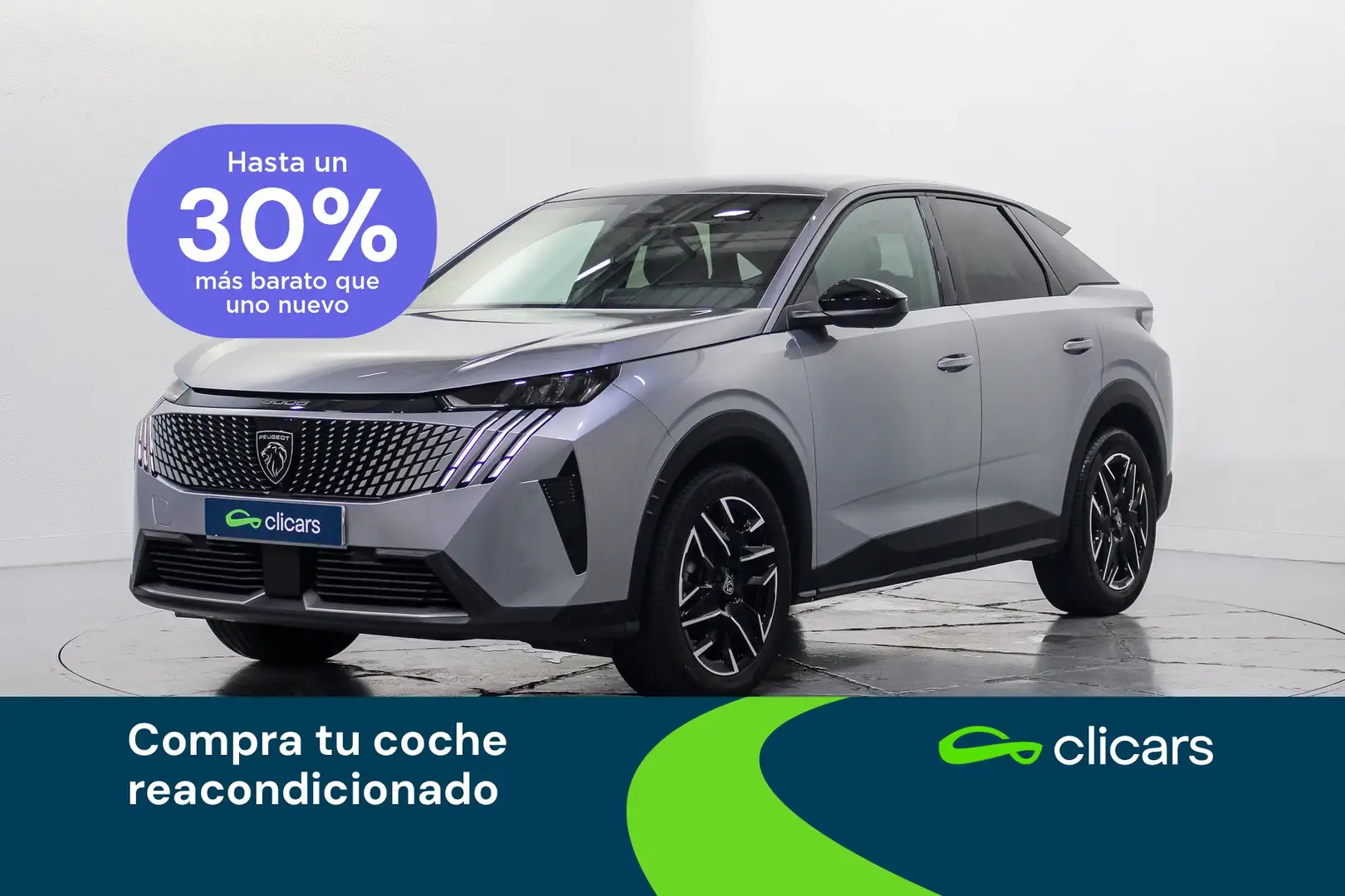 Peugeot 3008 Hybrid 136 Allure eDCS6 Plateado - 1