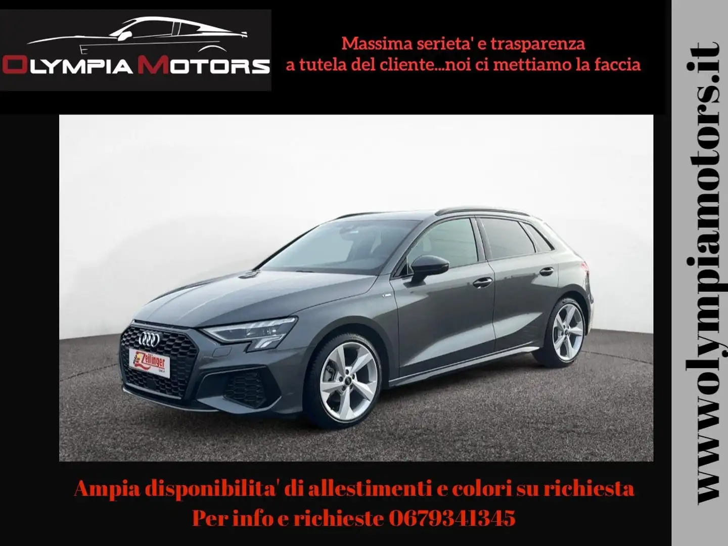 Audi A3 SPB 35 TFSI S TRONIC S LINE NAVI VIRTUAL LED PDC Grigio - 1