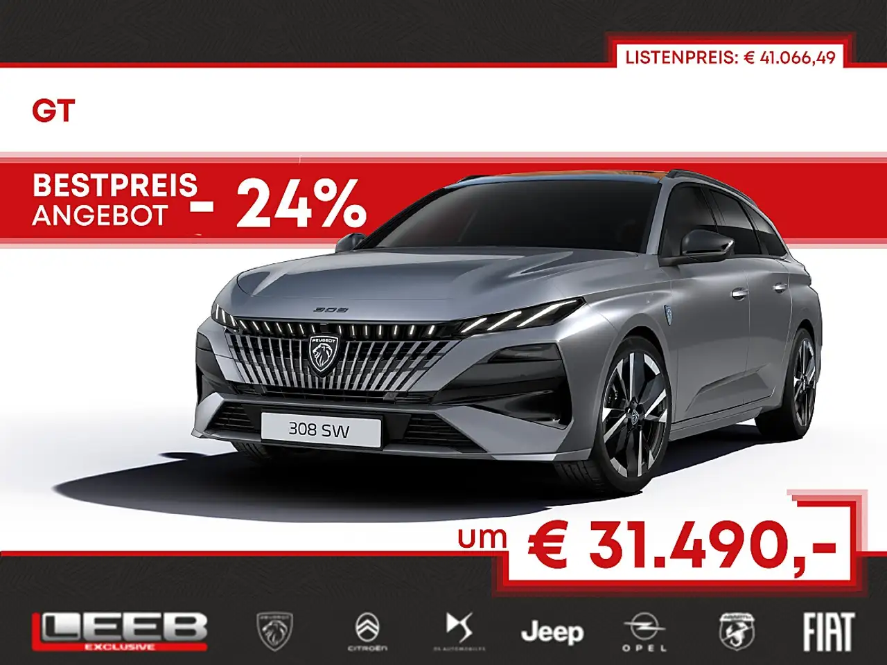 Peugeot 308 SW GT Hybrid 145 e-DSC6 inkl. Alcantara-Sitze, ... — photo 1 of 15