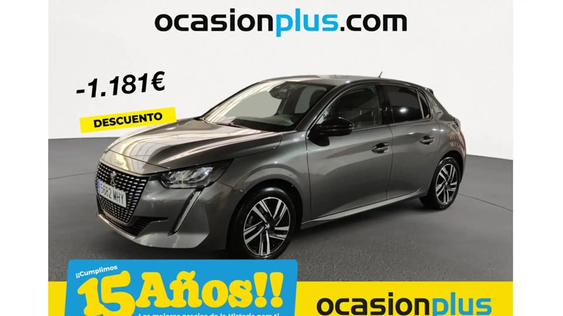 Peugeot 208 1.2 Puretech S&S Allure 100 Grau - 1