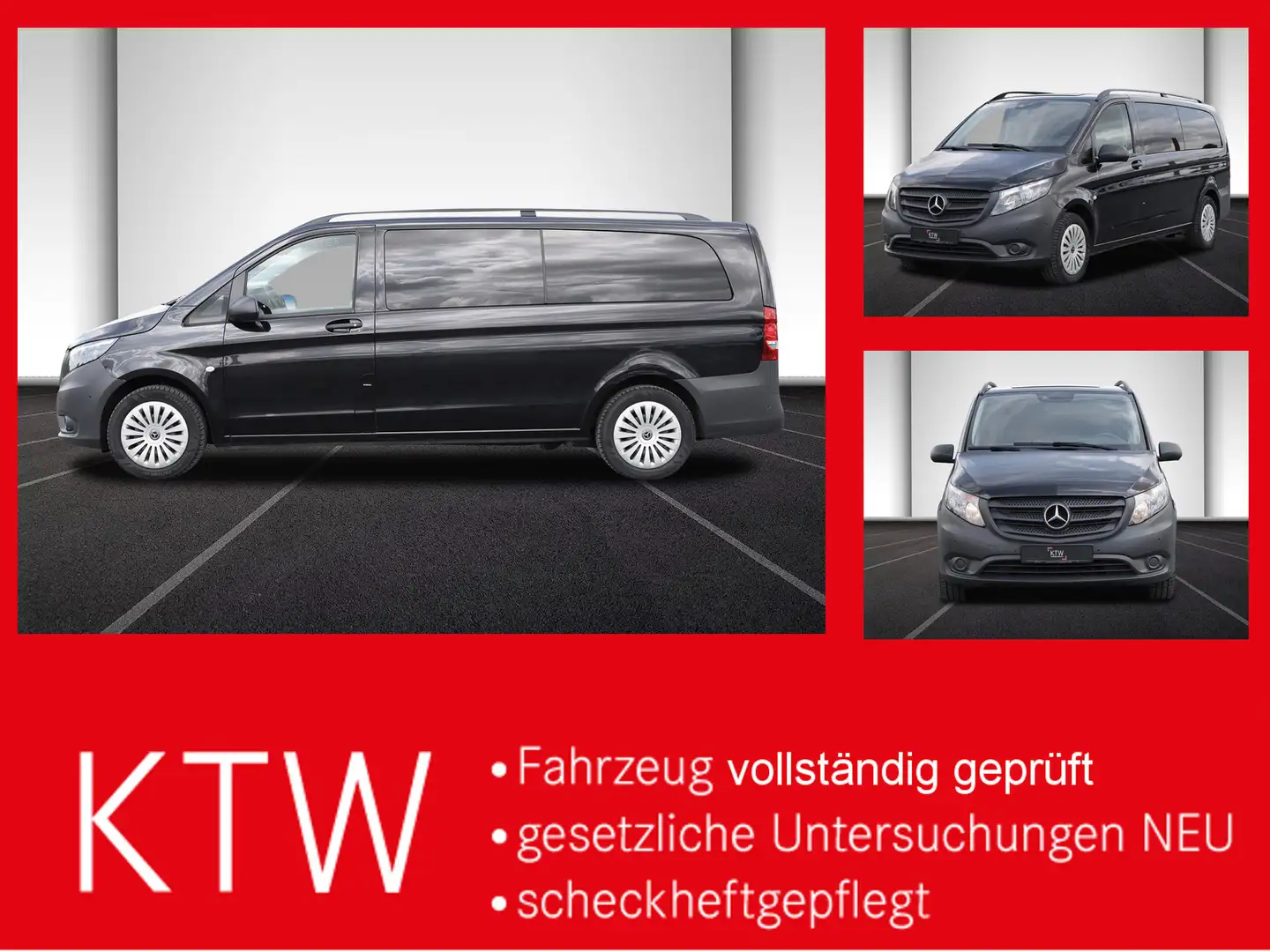 Mercedes-Benz Vito 116TourerPro ,Extralang,2xKlima,Kamera,AHK Noir - 1
