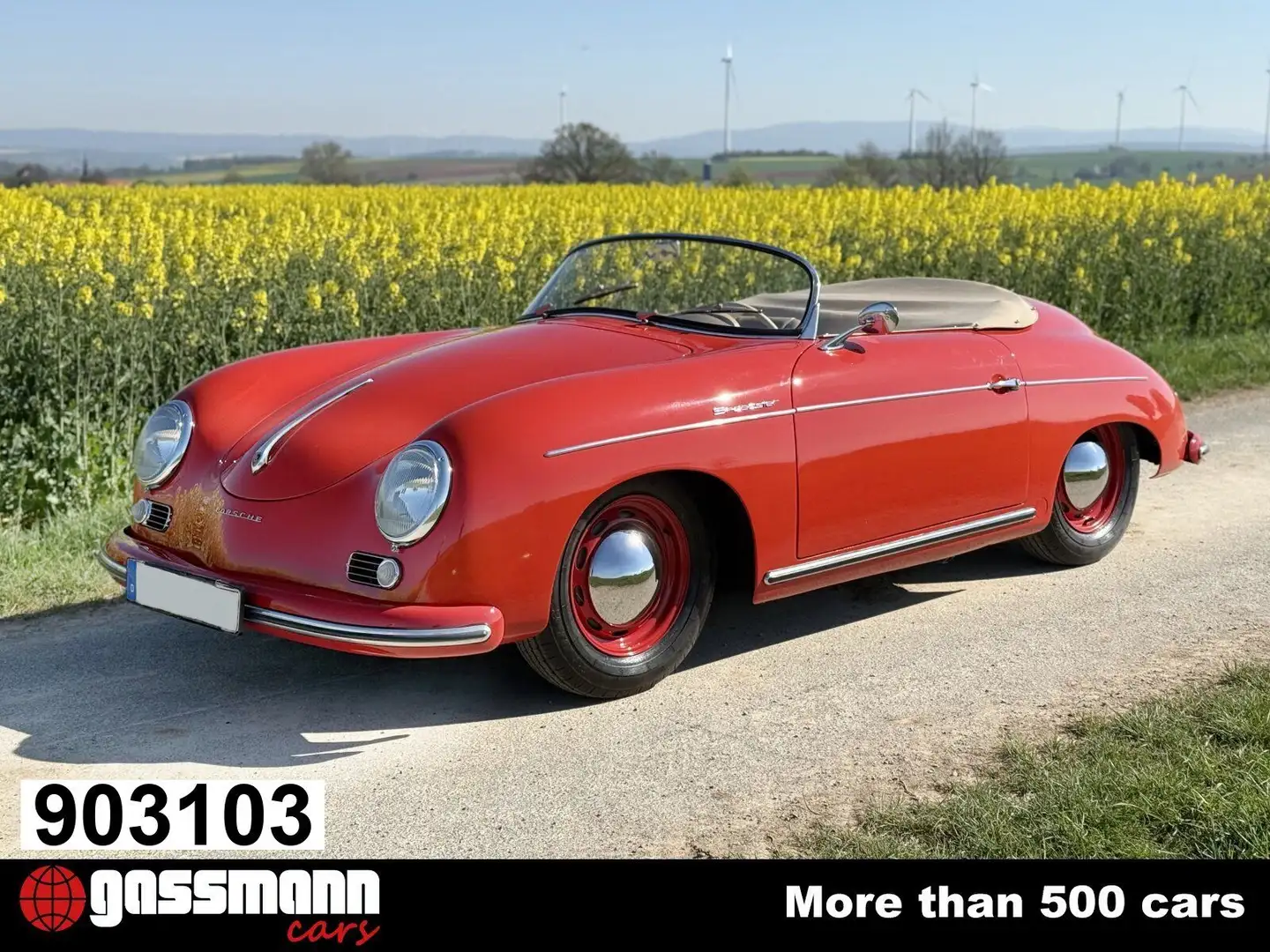 Porsche 356 Pre A 1600 Speedster - Matching-Numbers Rosso - 1