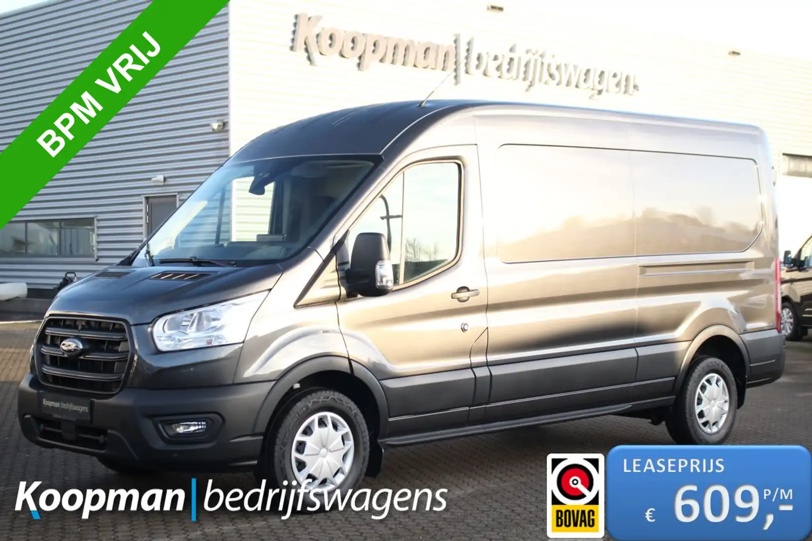 Ford Transit 350 2.0TDCI 130pk L3H2 Trend | Sync4 12" | Carplay Grijs - 1