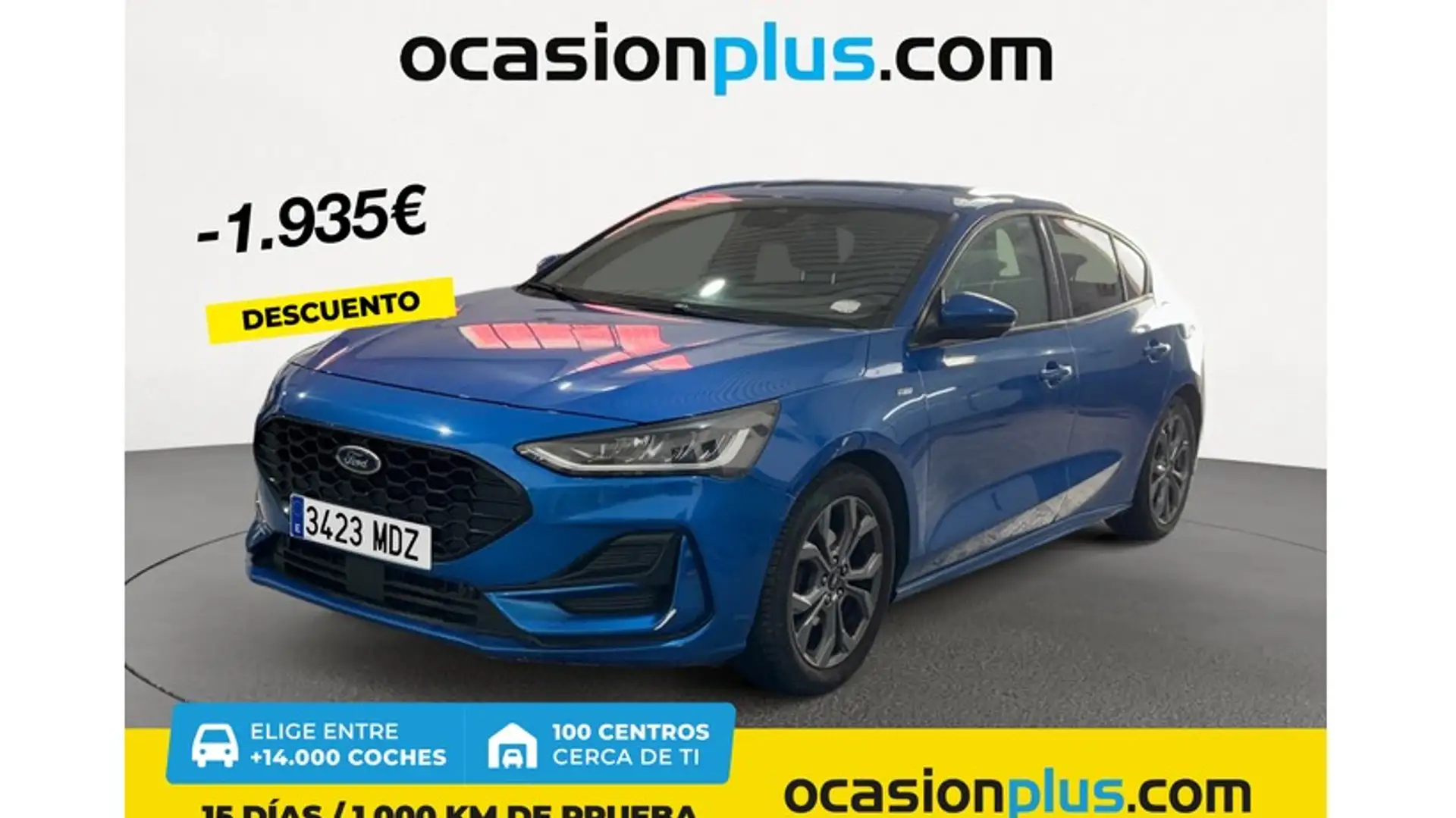 Ford Focus 1.0 Ecoboost MHEV ST-Line 155 Aut. Bleu - 1