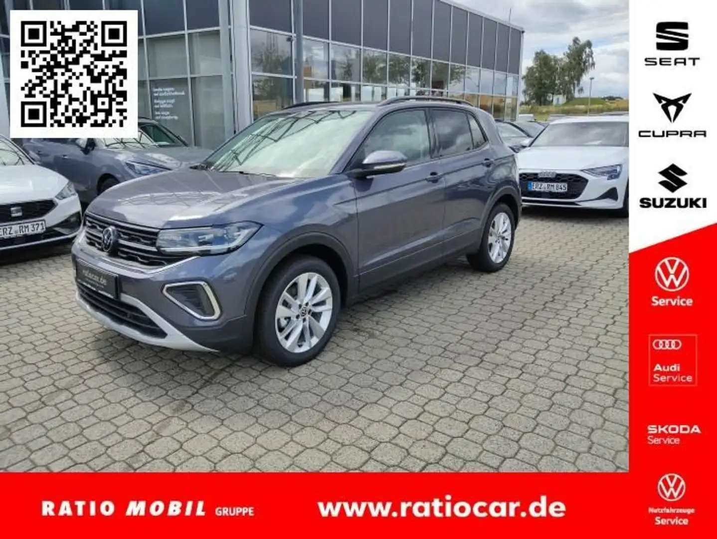 Volkswagen T-Cross T-CROSS LIFE 1.0 TSI DSG DAB+ MATRIX-LED SITZH. Grau - 1
