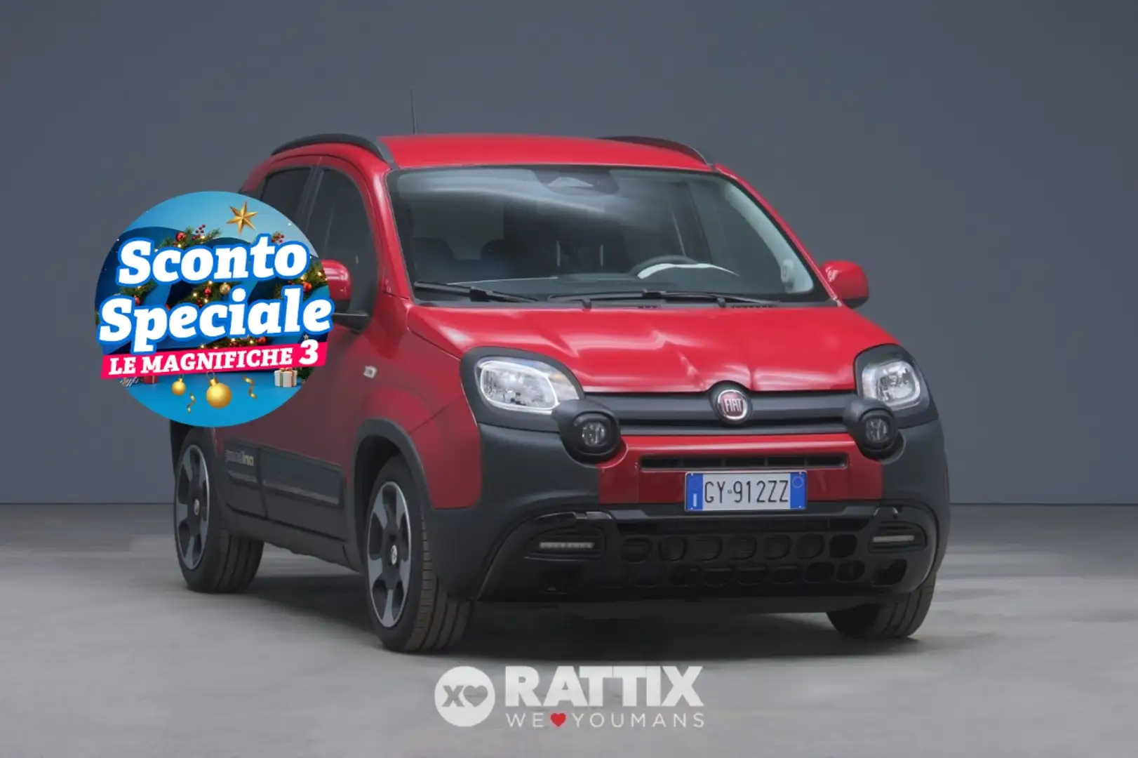 Fiat Panda Pandina 1.0 Firefly Hybrid 70CV Cross Roşu - 1