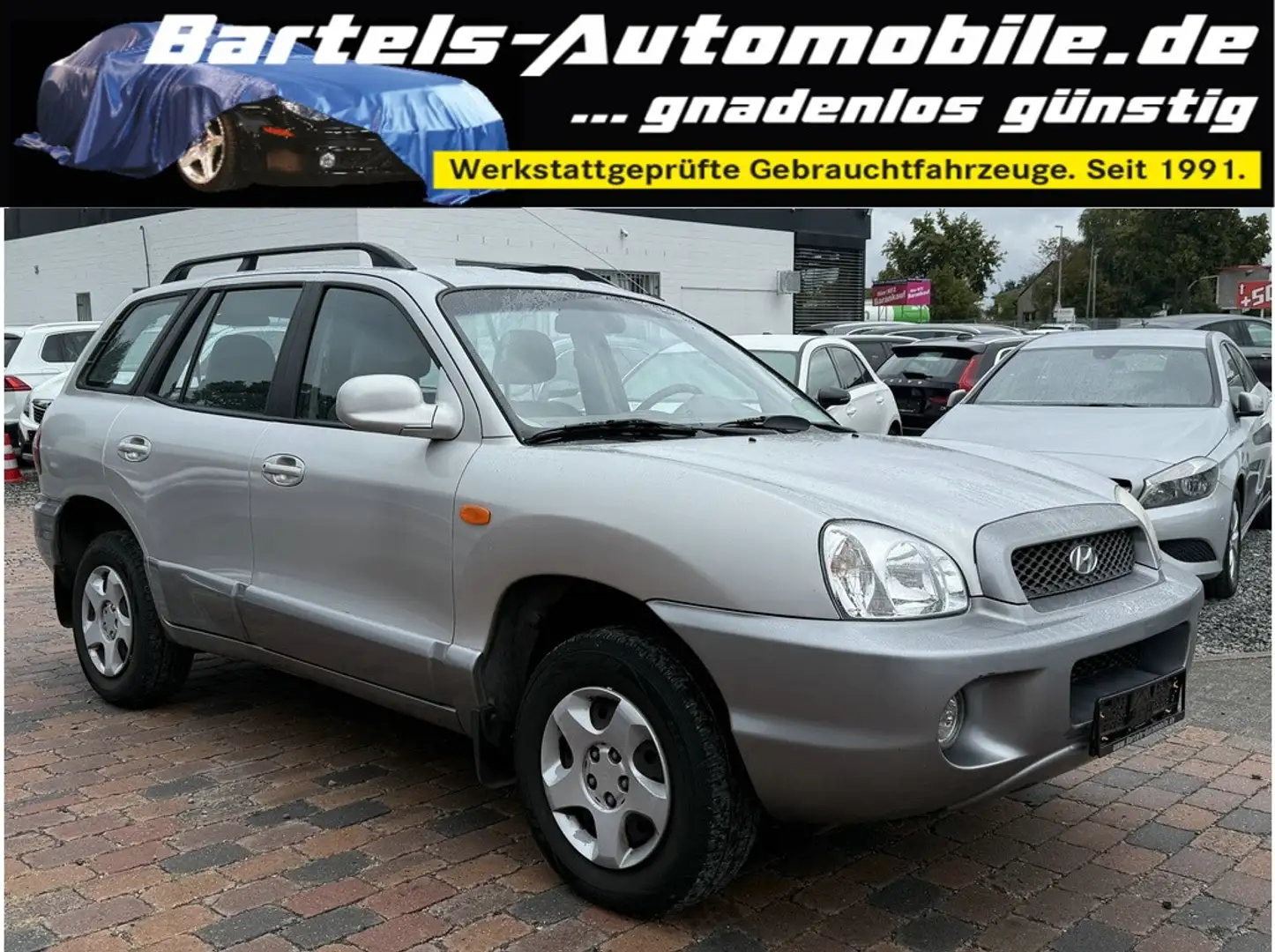 Hyundai SANTA FE 2.4 GLS, Allwetterreifen, Klima, AHK Silber - 1