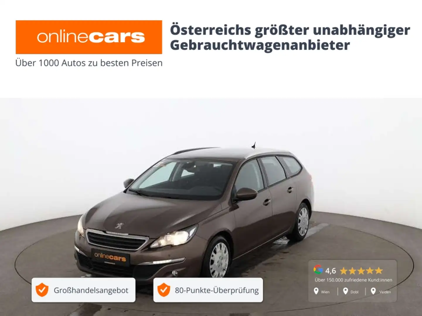 Peugeot 308 SW 1.6 BlueHDi 120 Professional SKY NAVI TEMP Braun - 1