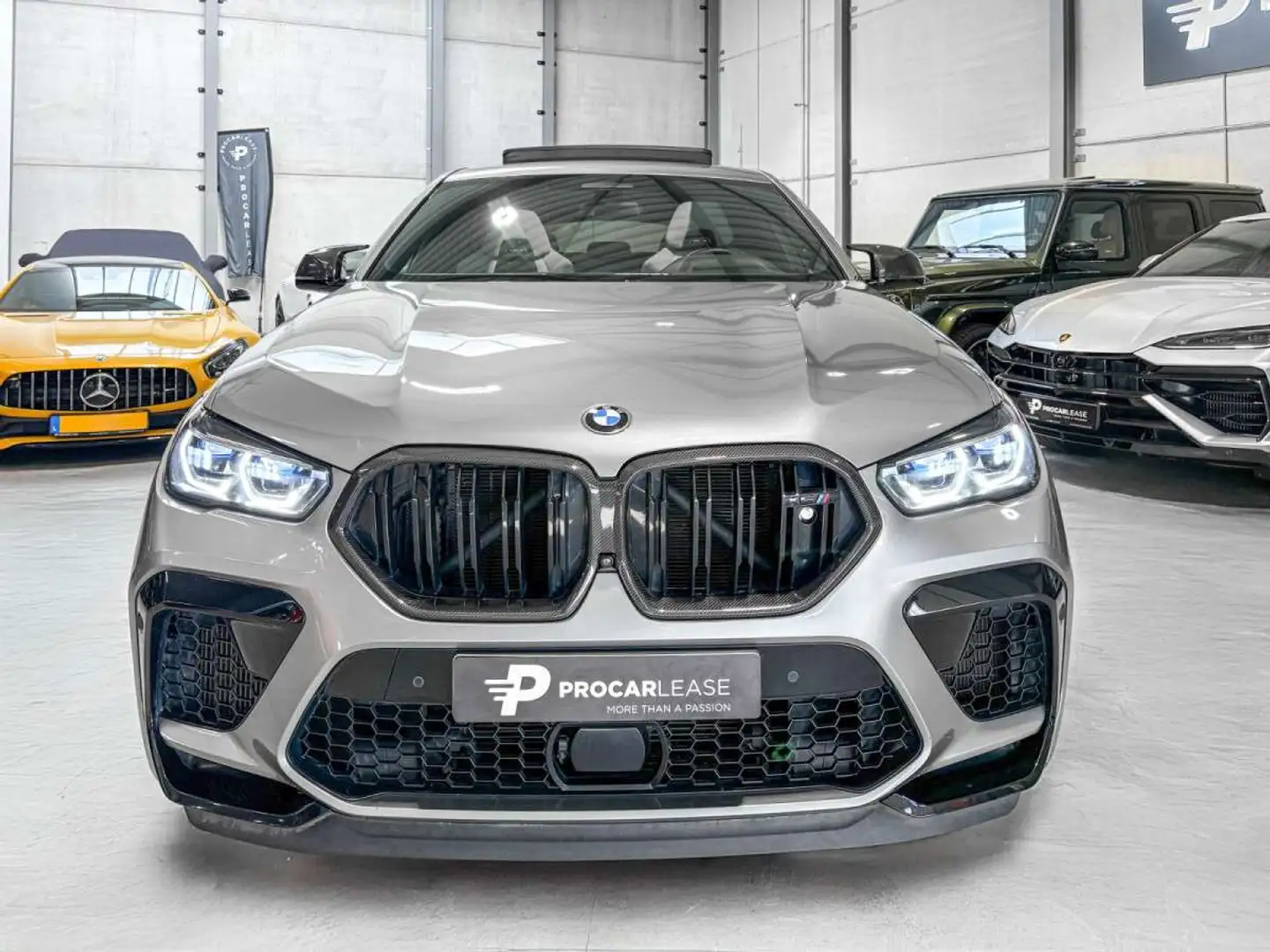 BMW X6 M Competition,/Pano/HUD//Soft/Carbone/360 ACC+ AHK/ Серый - 2