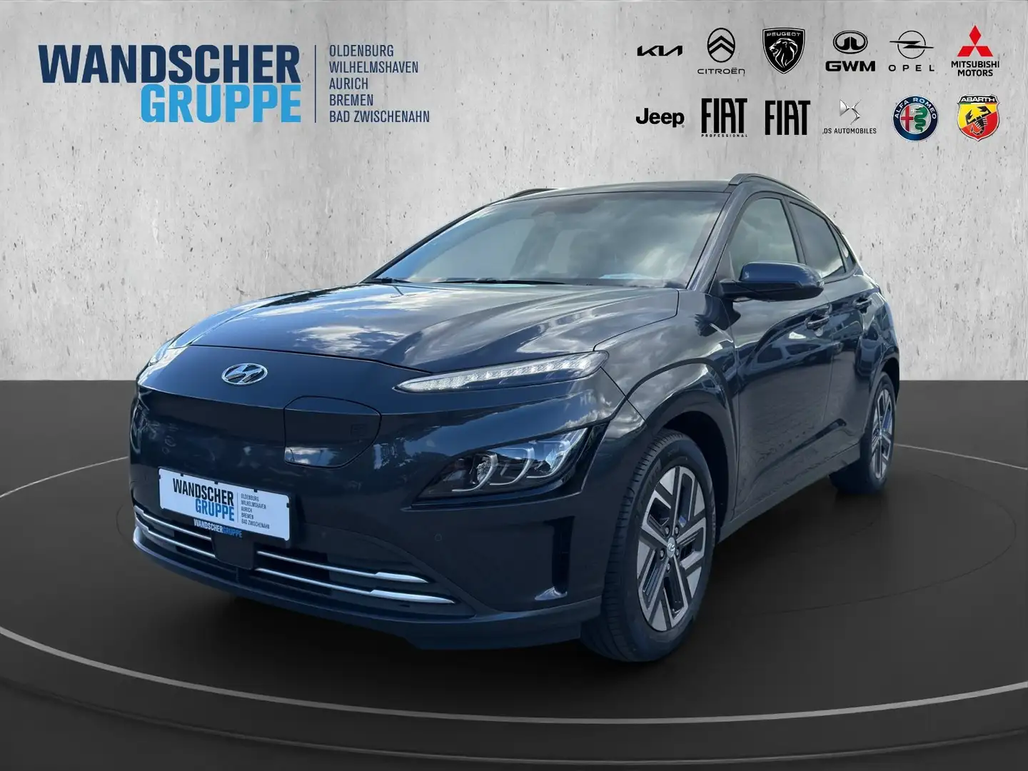 Hyundai KONA Elektro Kam.+LED+Navi+SHZ+ACC+LM+PDC+SpurH Gris - 1