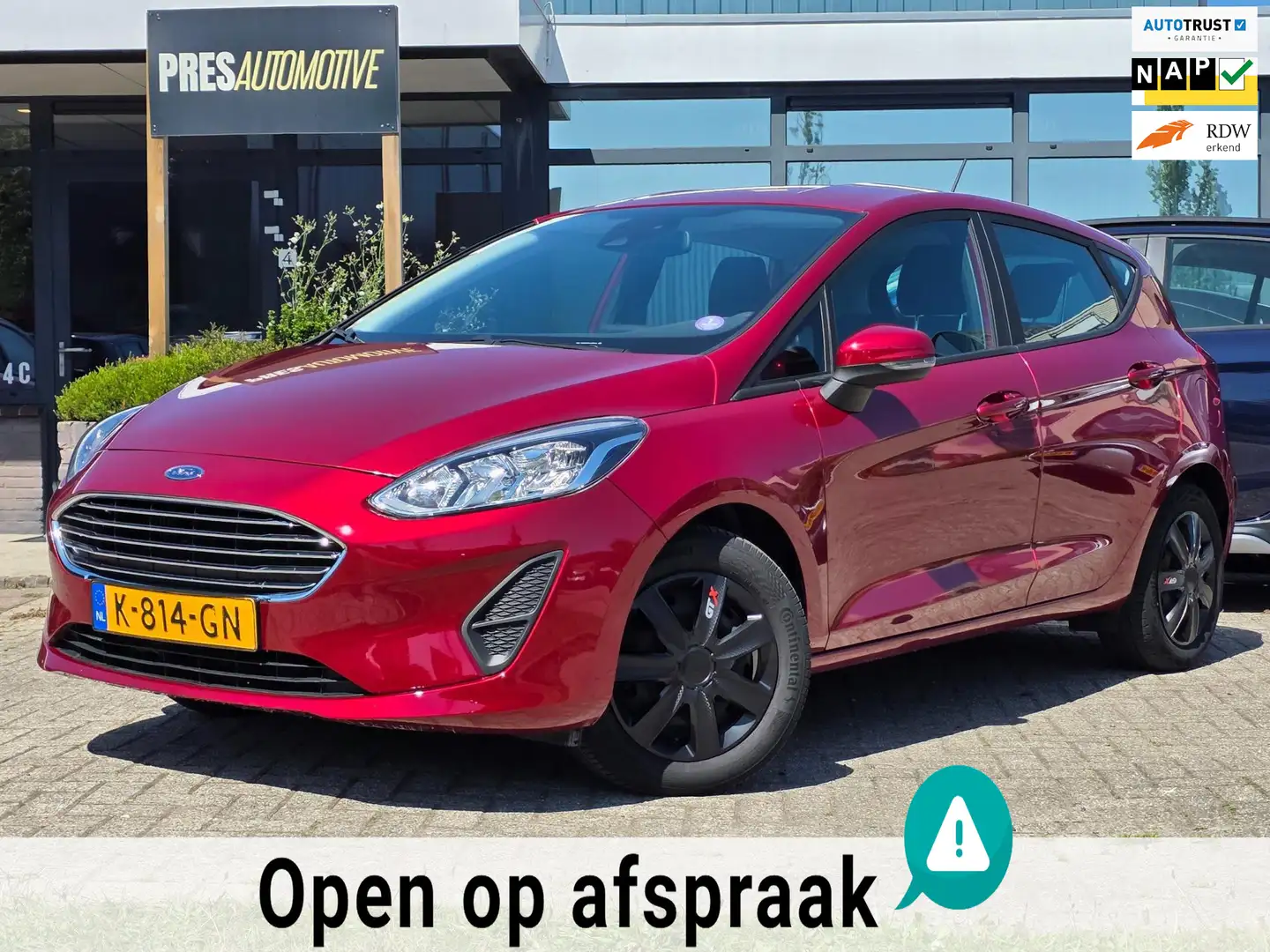 Ford Fiesta 1.0 EcoBoost Connected |AIRCO|CRUISE|CARPLAY Rood - 1