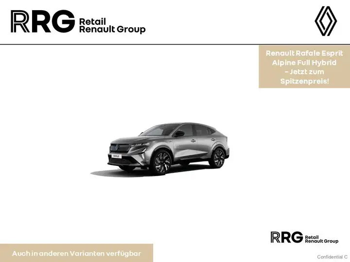 Renault Rafale Esprit Alpine Full Hybrid E-Tech 200 PDC BT