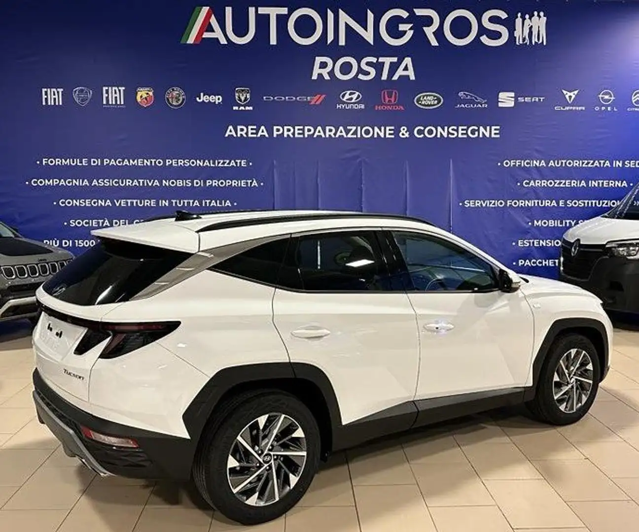 Hyundai TUCSON Tucson 1.6 t-gdi 48V Xline 2wd dct Bianco - 2