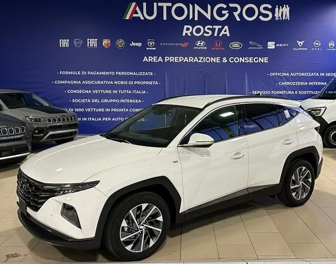 Hyundai TUCSON Tucson 1.6 t-gdi 48V Xline 2wd dct Bianco - 1