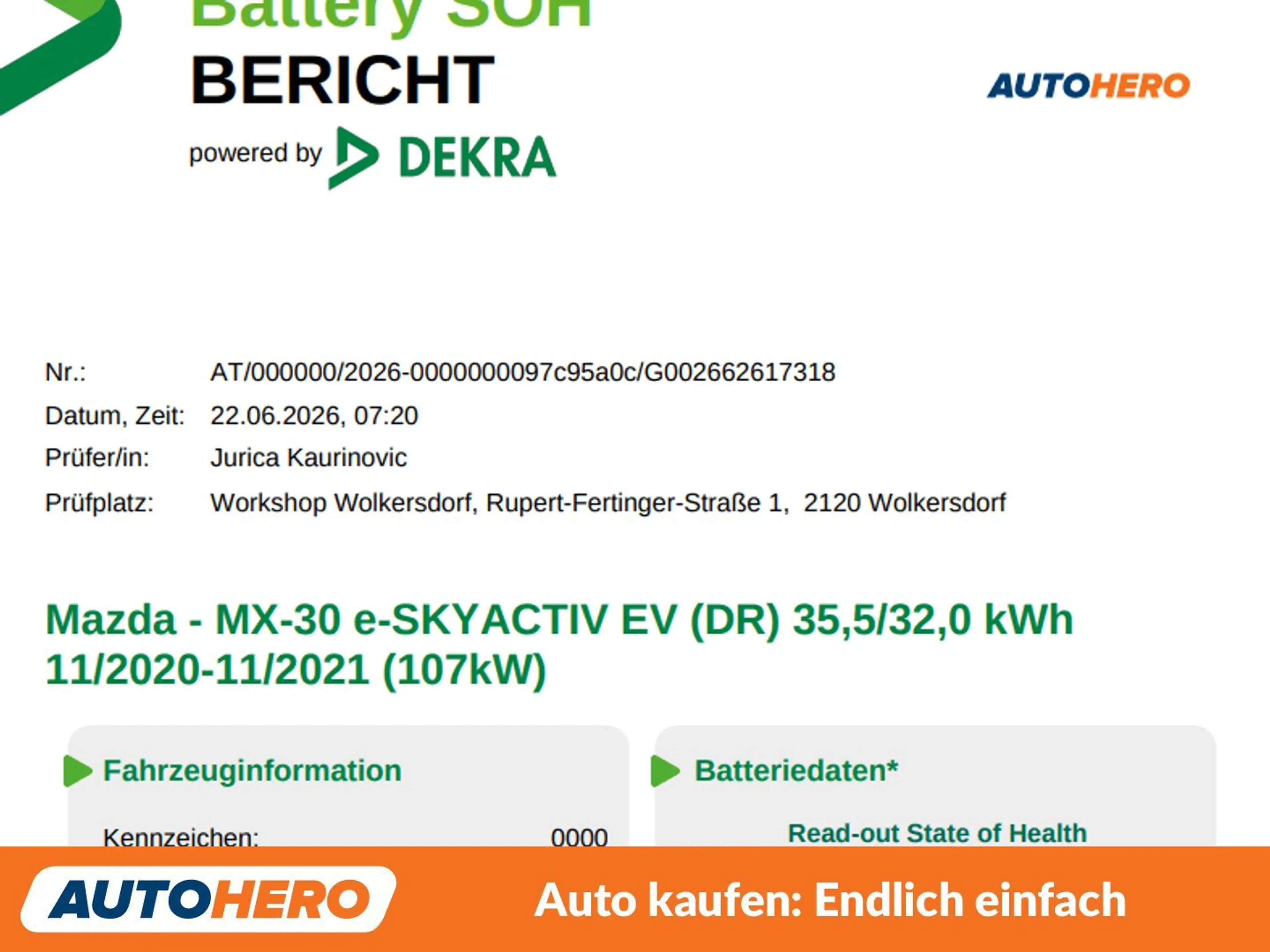 Mazda MX-30 electric drive 107 kW First Edition — photo 10