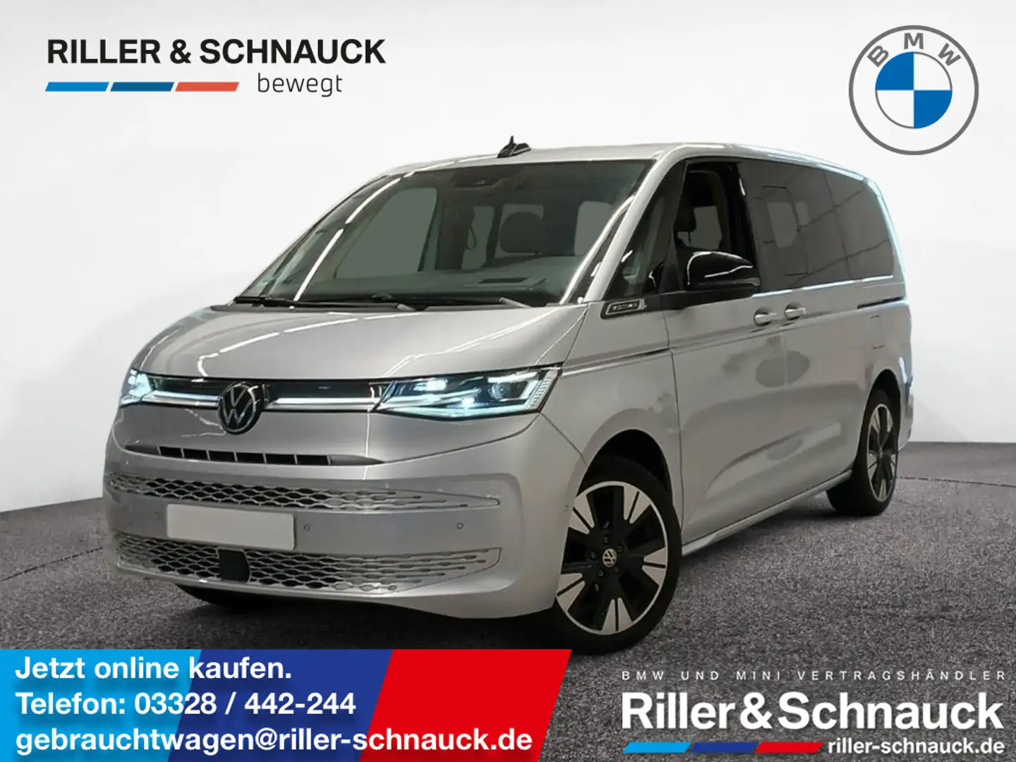 Volkswagen T7 Multivan 2.0 TDI Style LR PANO+AHK+STANDHZ Silber - 1