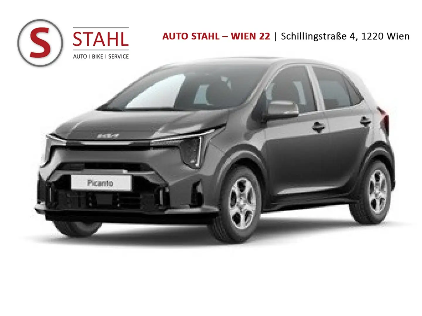 Kia Picanto 1,0 GDI Titan | Stahl Wien 22 Gris - 1