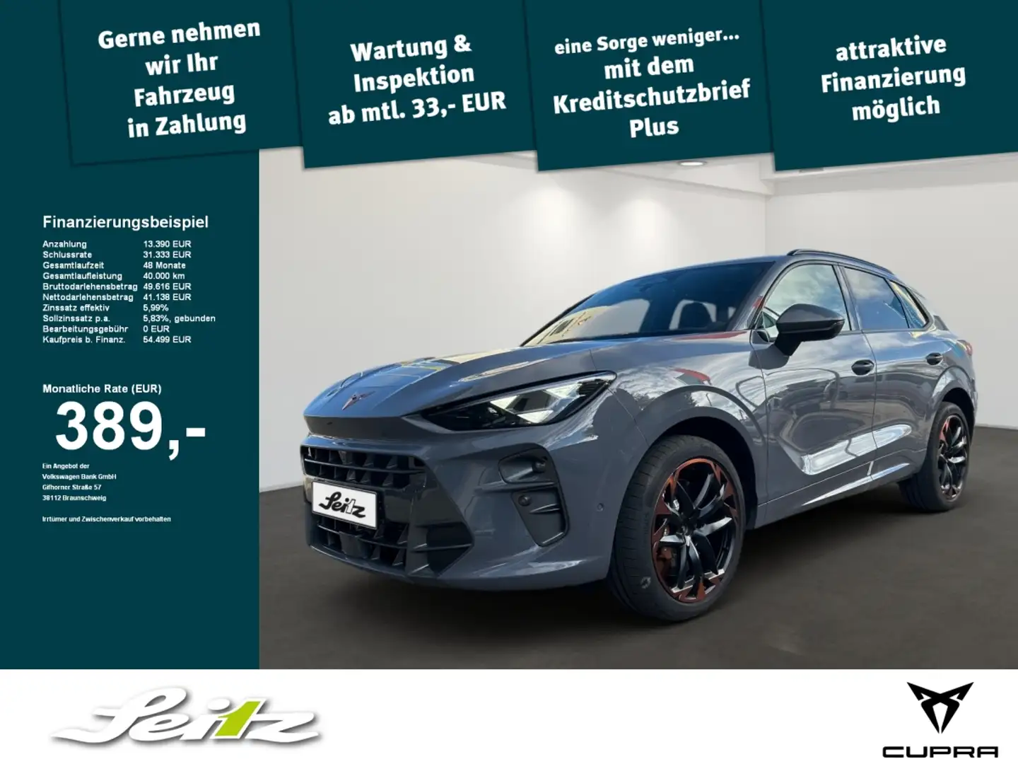 CUPRA Terramar 2.0 TSI 4 Drive VZ *PANO*HEAD-UP*NAVI* Grau - 1