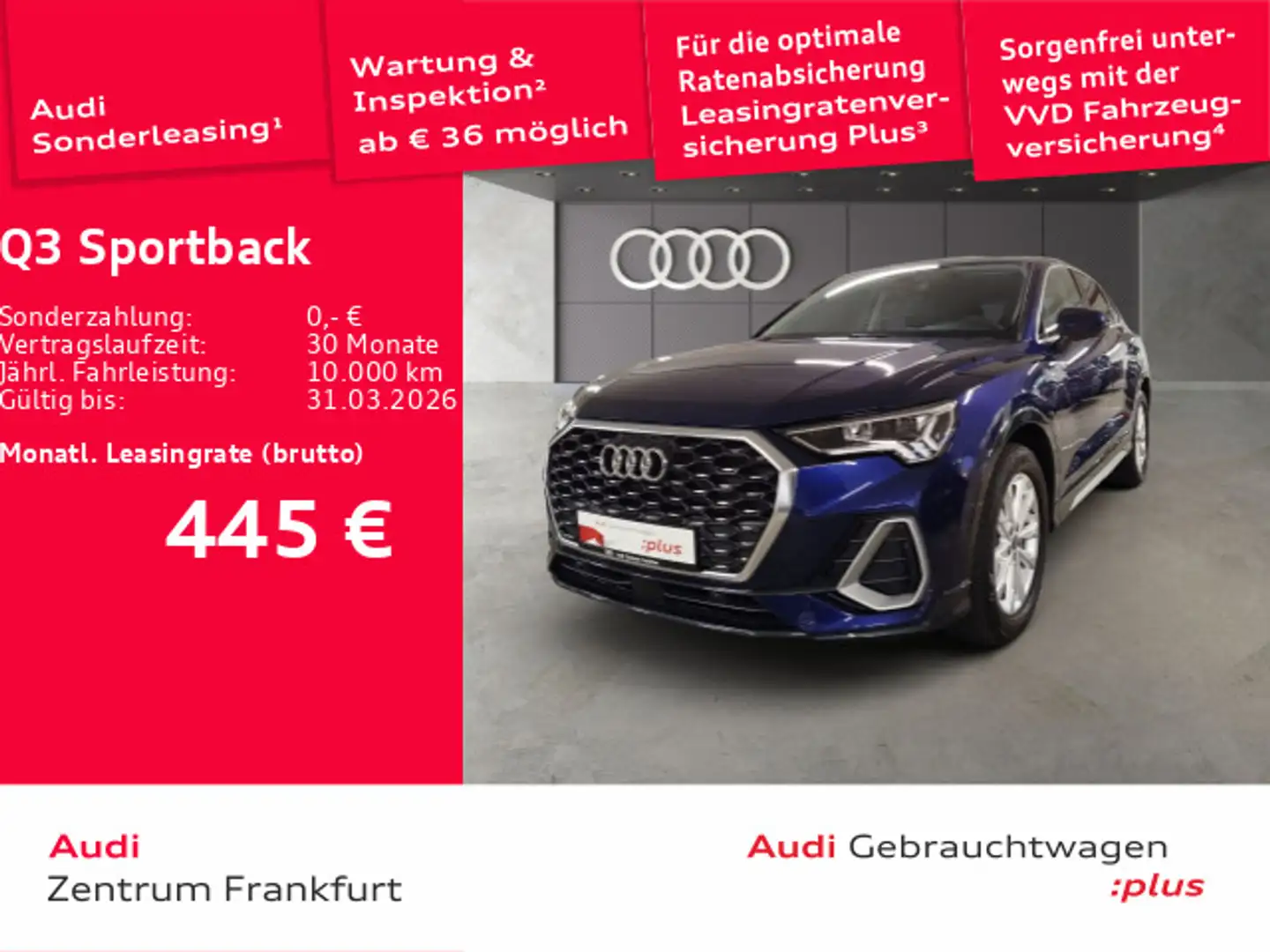 Audi Q3 35 TFSI S tronic S line LED Navi So Blau - 1