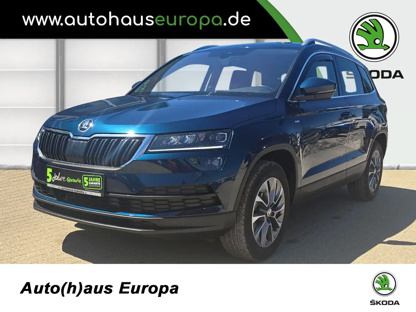 Skoda Karoq 2.0 TDI DSG Clever Navi KlimaA Kam 4xSHZ LHZ PDC L Blau - 1