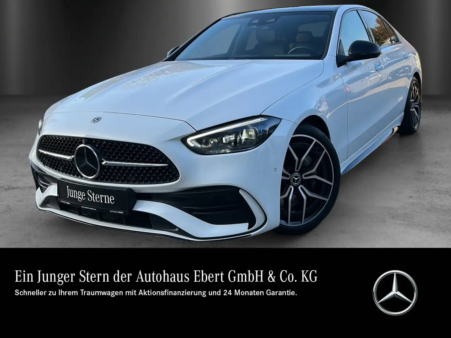 Mercedes-Benz C 300 4M AMG Pano DISTRO Massage HAL Standhz HUD Weiß - 1