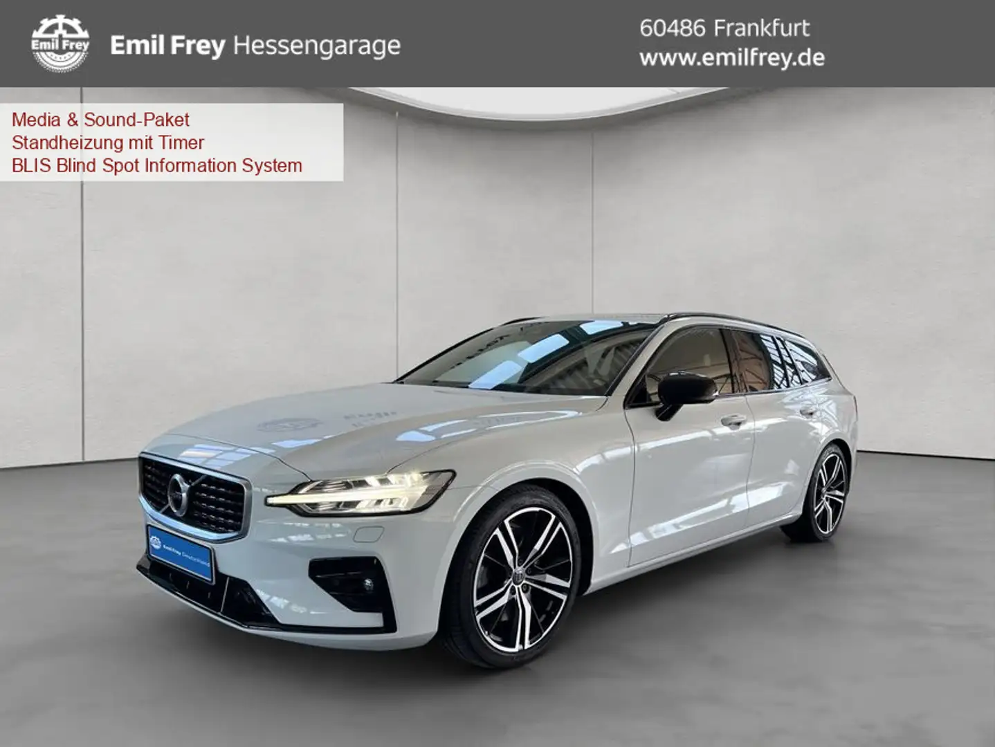 Volvo V60 T6 AWD R-Design Aut Glasd HeadUp PilotAssist Bílá - 1