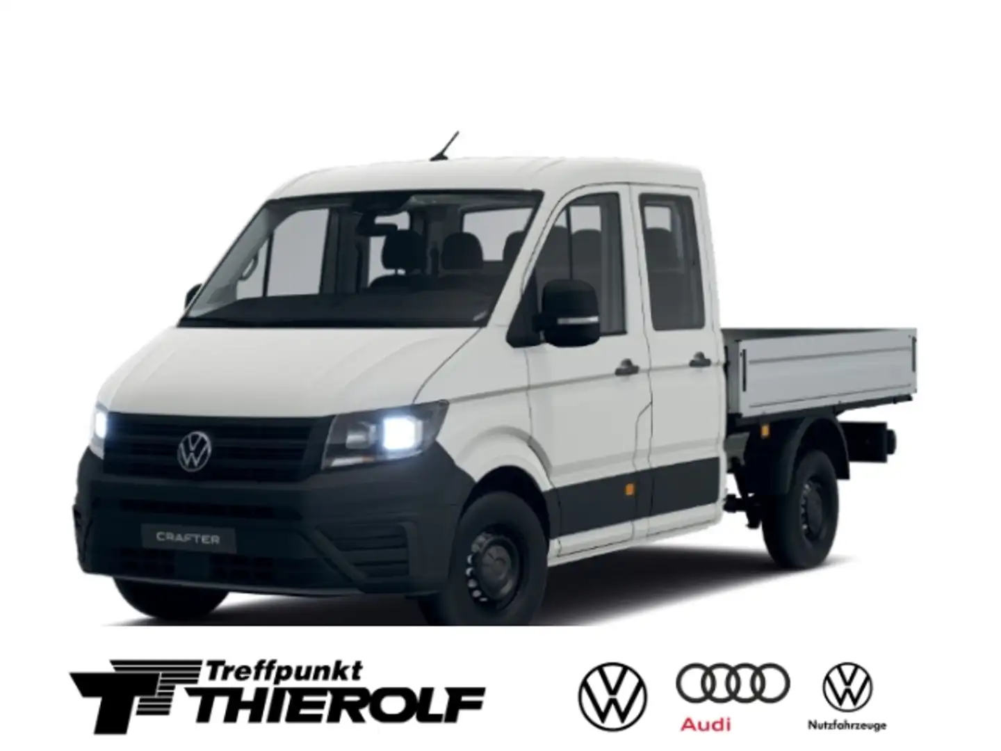 Volkswagen Crafter 35 Pritsche Doka 2.0 TDI 4MOTION Automatik Blanco - 1