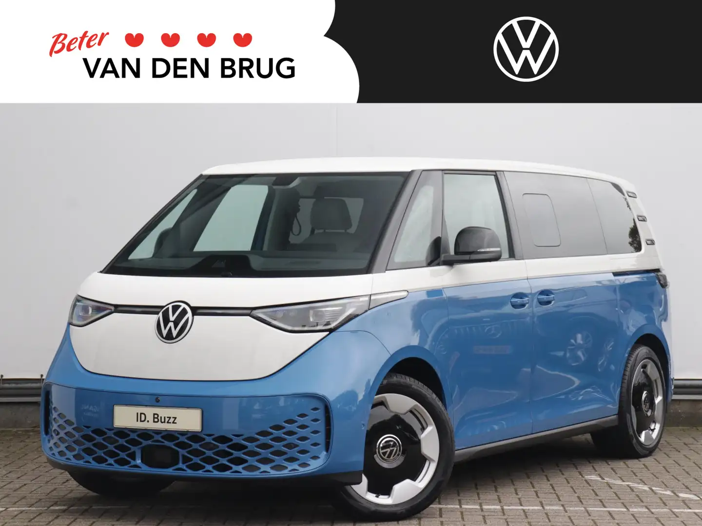 Volkswagen ID. Buzz Pro Bulli 286pk | 6-persoons | Trekhaak | Elektri Blauw - 1