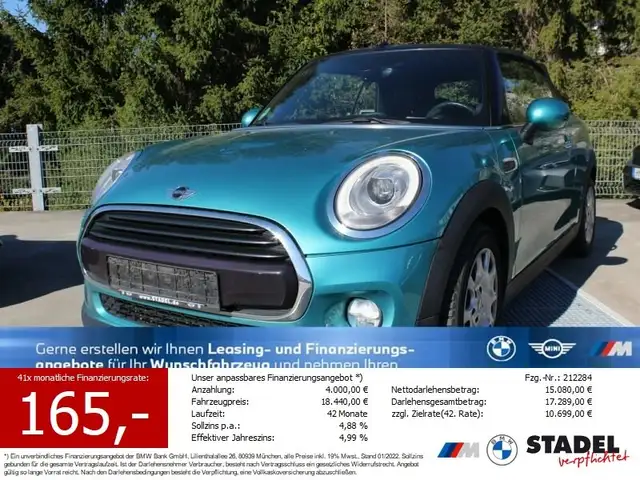 MINI Cooper D Cabrio Pepper Navi.LED.PDC-hi.DAB.HiF