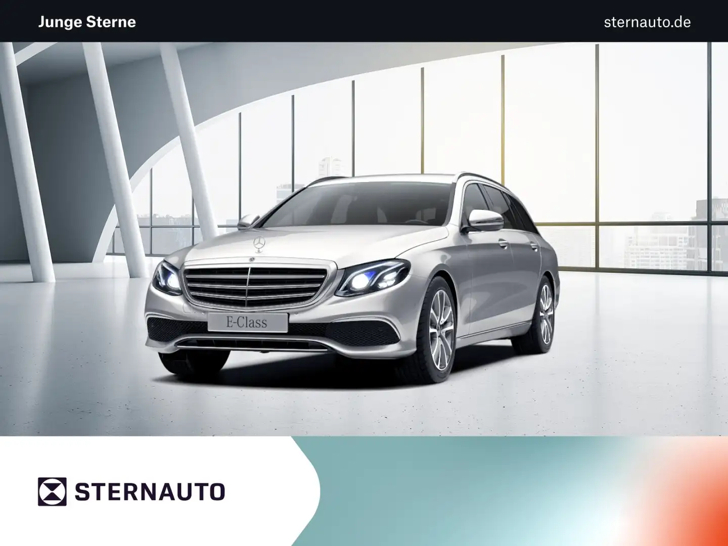 Mercedes-Benz E 400 E 400 d T d 4M Excl Standh Comand Multibeam RüCam Silber - 1