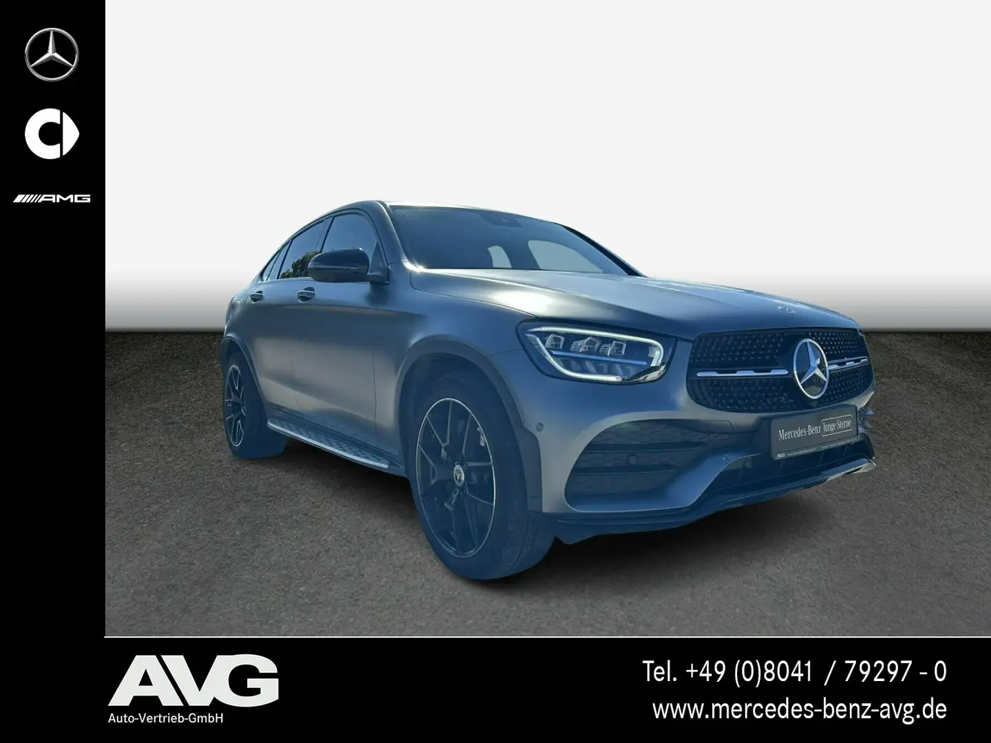 Mercedes-Benz GLC 400 GLC 400 d 4MATIC Coupé AMG/STHZG/AHK/NIGHT Navi Grau - 2