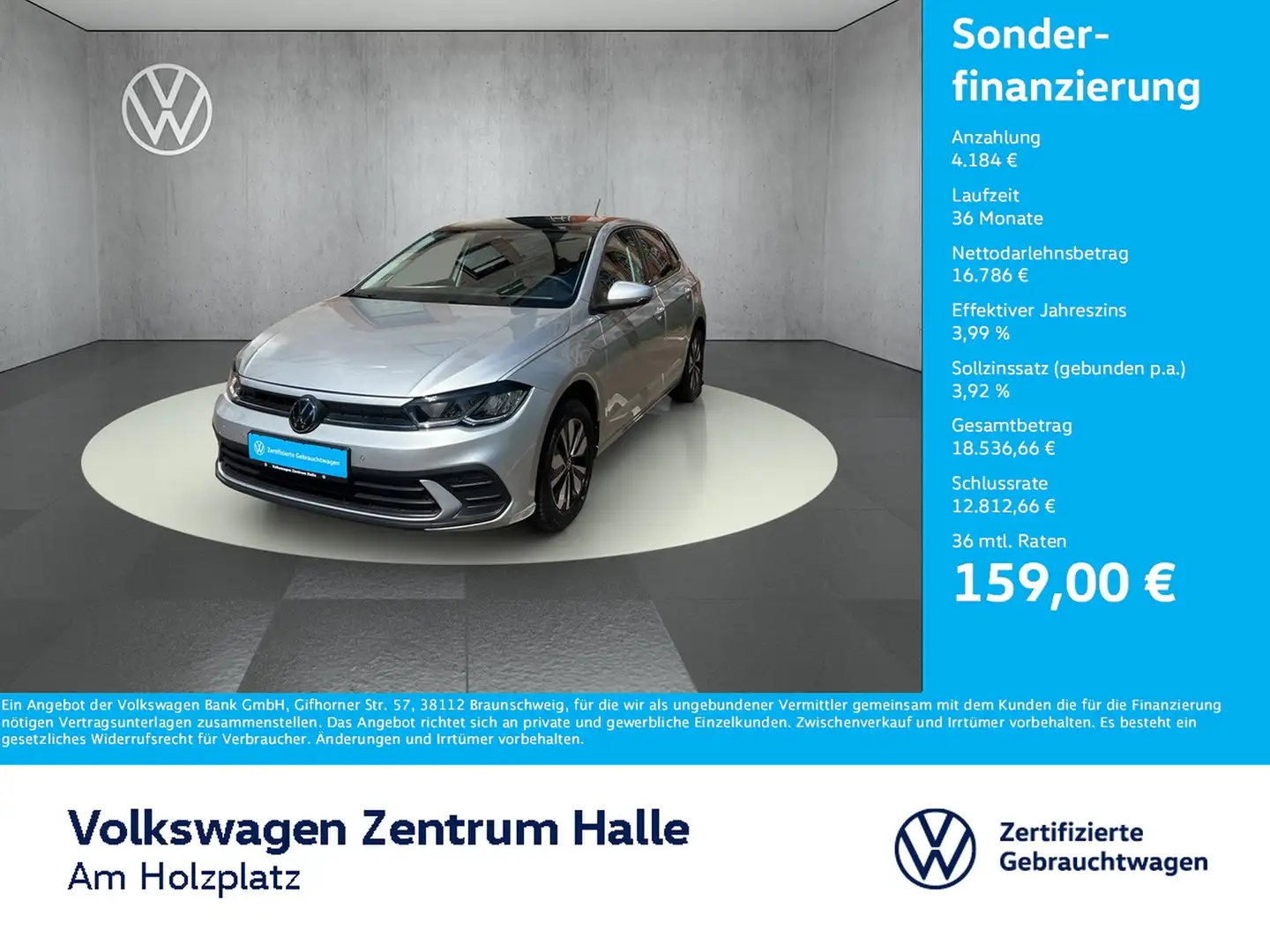 Volkswagen Polo 1,0 l TSI OPF Move Silber - 1