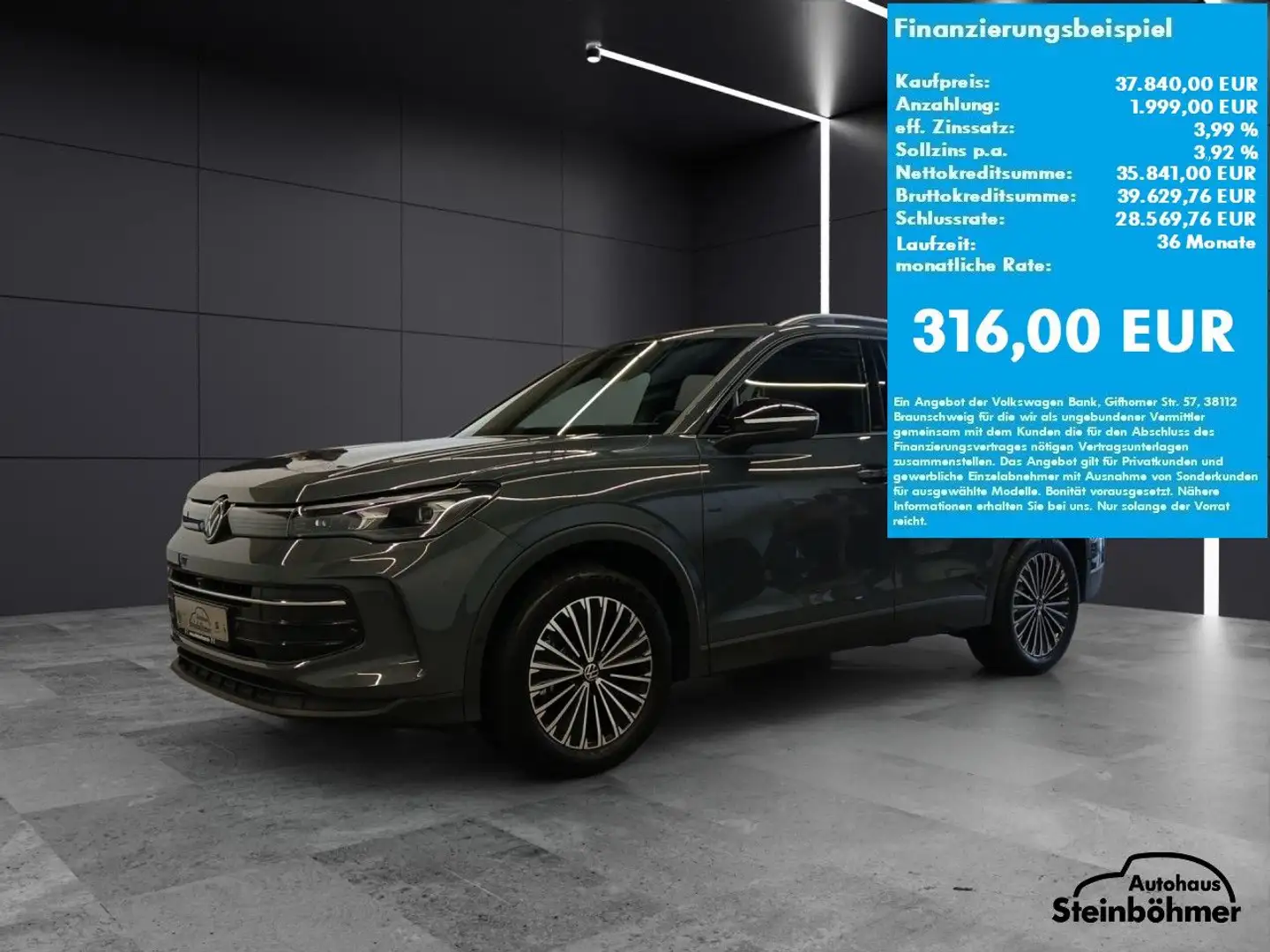 Volkswagen Tiguan GOAL 2.0TDI DSG IQ.Light NAV AHK ACC Navi Gris - 2